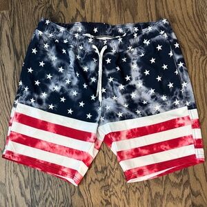 American Flag Star and Stripe Swim trunks